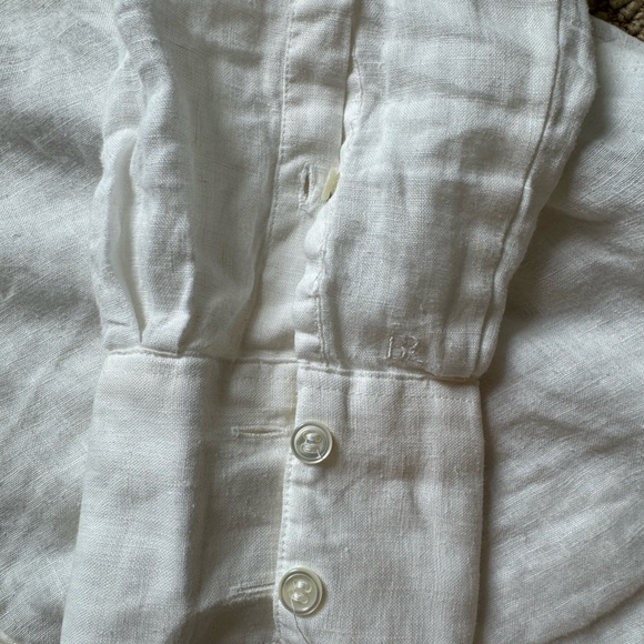 Banana Republic women’s ’perfect shirt’ - Linen - white - L - NWOT - Picture 4 of 7
